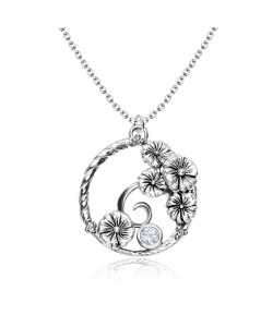 Chaplet CZ Style Silver Necklace SPE-3669